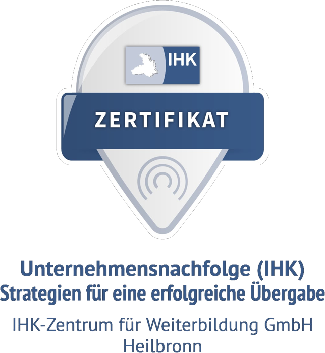 IHK-Zertifikat Unternehmensnachfolge: Strategien für eine erfolgreiche Übergabe, IHK-Zentrum für Weiterbildung Heilbronn